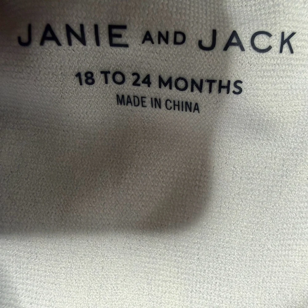 Janie and Jack Navy Floral Swimsuit 18-24 M